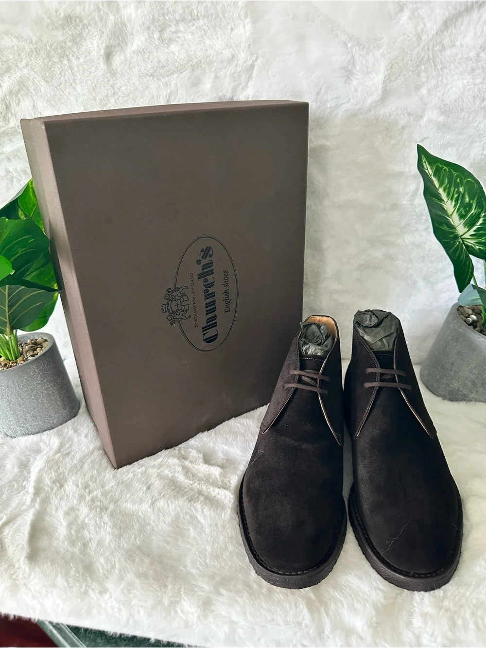 Church's Dark Brown Suede Chukka Boots